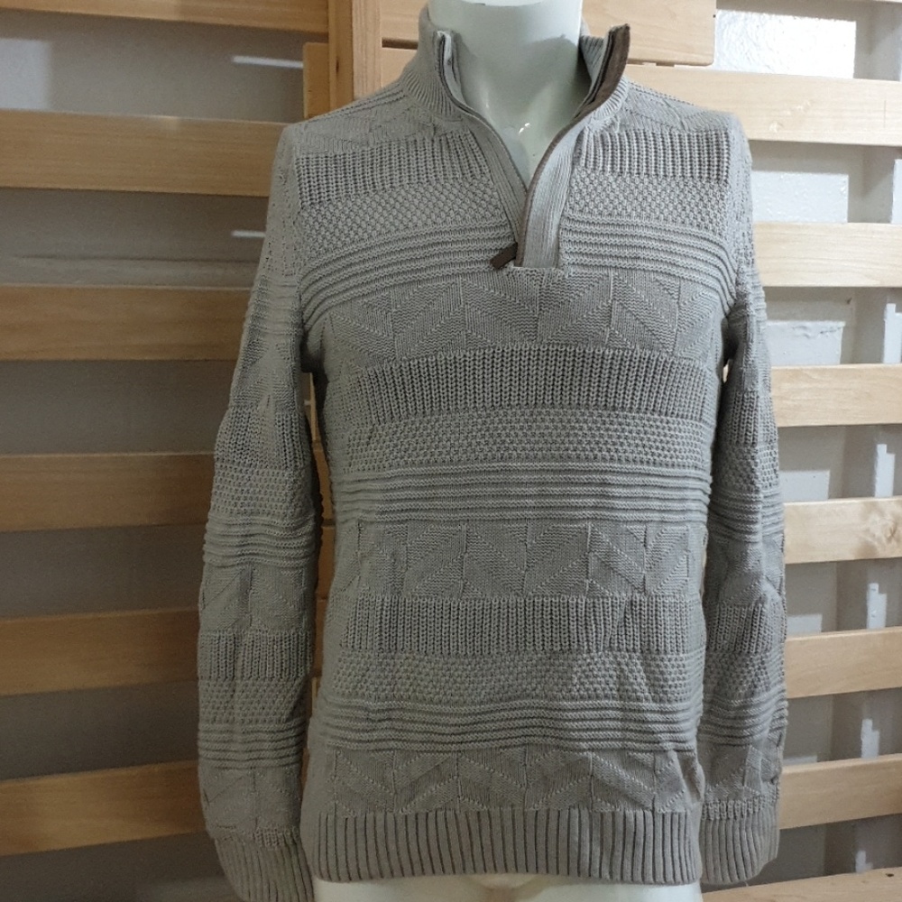 TASSO ELBA Men's Sweater  Beige Size S New